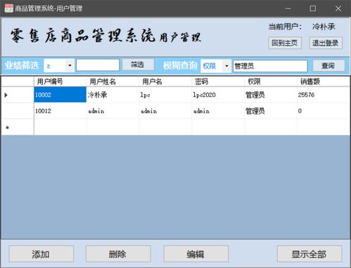 基于c mysql实现的 winform 商品销售与管理系统